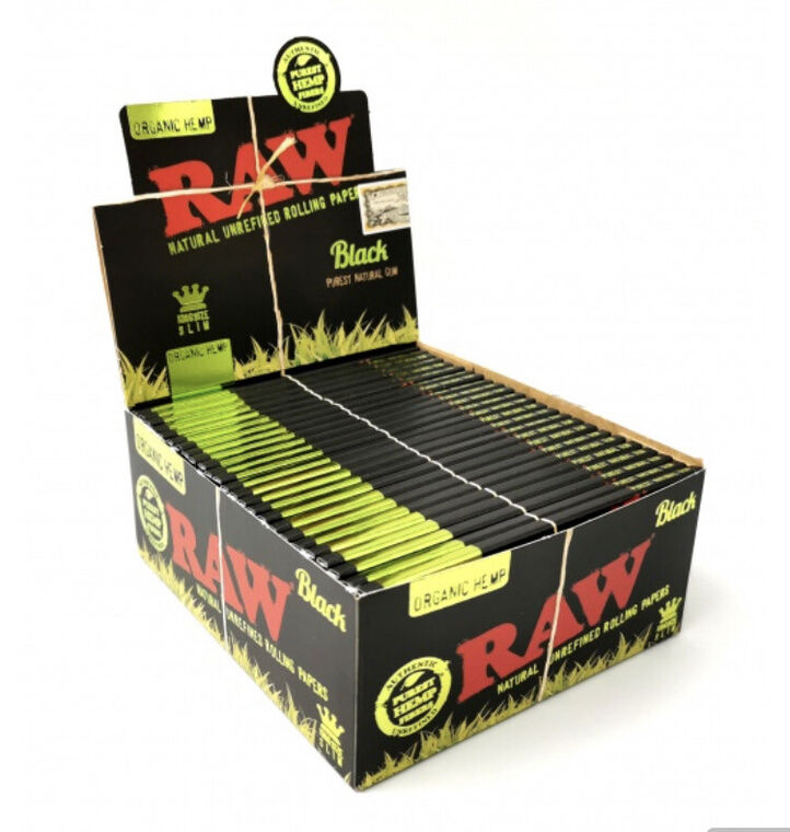 RAW BLACK ORGANIC HEMP (TAMAÑO KING SIZE SLIM )